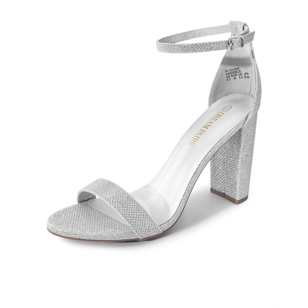 New Woman’s Chunky High Heel Sandals Sz 6
